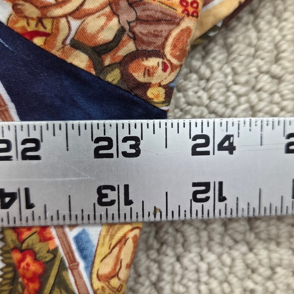 VTG Hilo Hattie The Hawaiian Original Shirt Postcard Print Blue Men Large - Picture 6 of 7